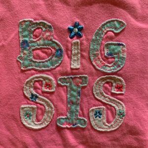 “Big Sis” Tee. Little Girls 7